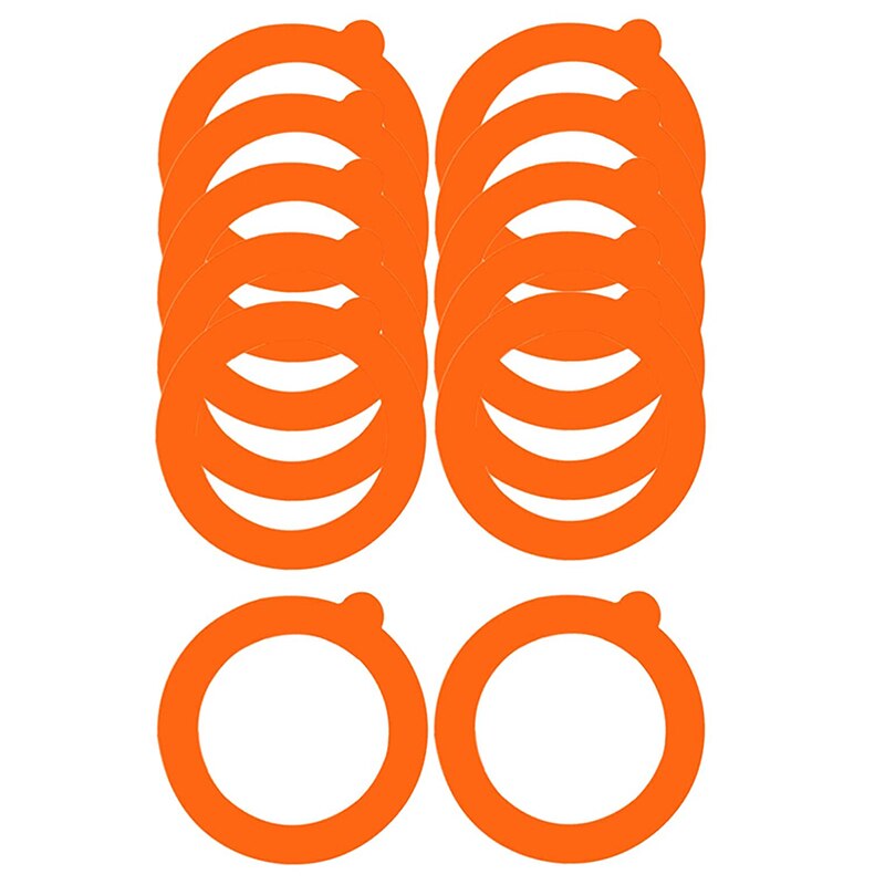12 Pack Silicone Replacement Gasket, Airtight Rubber Seals Rings for Mason Jar Lids, Leak-Proof Canning Silicone