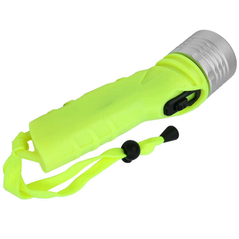 4 x aa duikzaklamp van aluminiumlegering, waterdicht, krachtig licht voor onderwaterverkenning, duikuitrusting