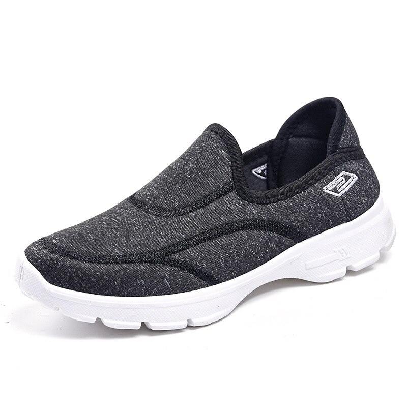 Frühling Frauen Unterhose Auf Halbschuhe Damen lässig Komfortable Wohnungen Weibliche Atmungsaktive strecken Tuch Schuhe Zapatillas n627: Schwarz / 9