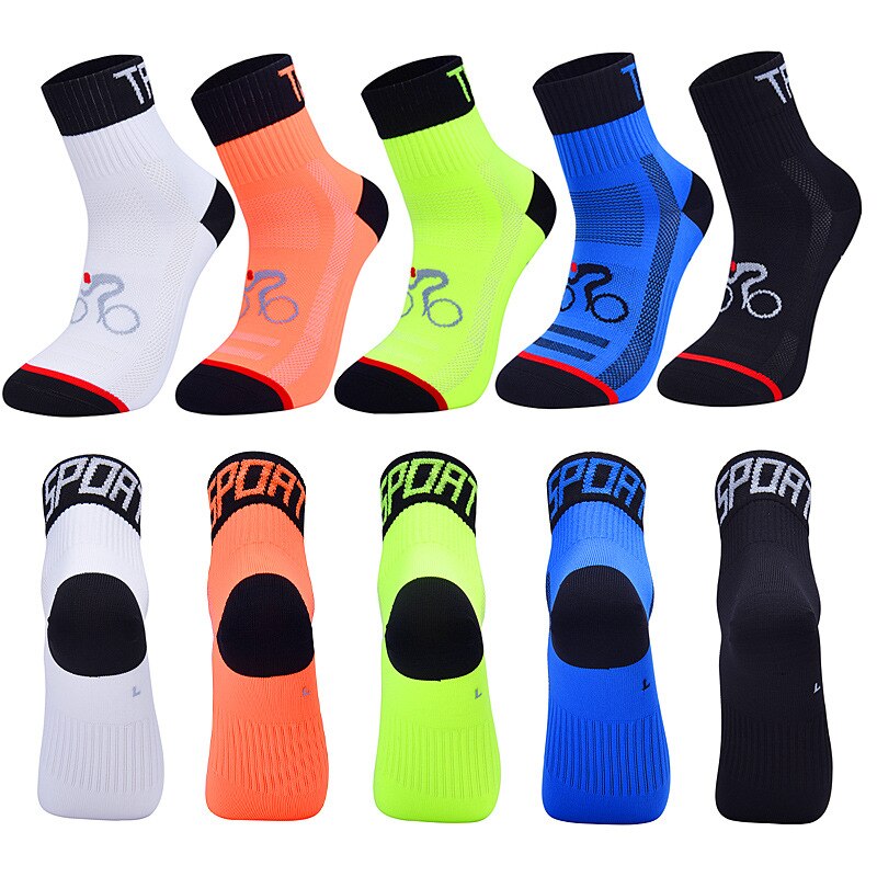 Cycling Socks Breathable Bicycle Socks Running Marathon Outdoor Fitness Socks Friction Resistant Absorb Sweat