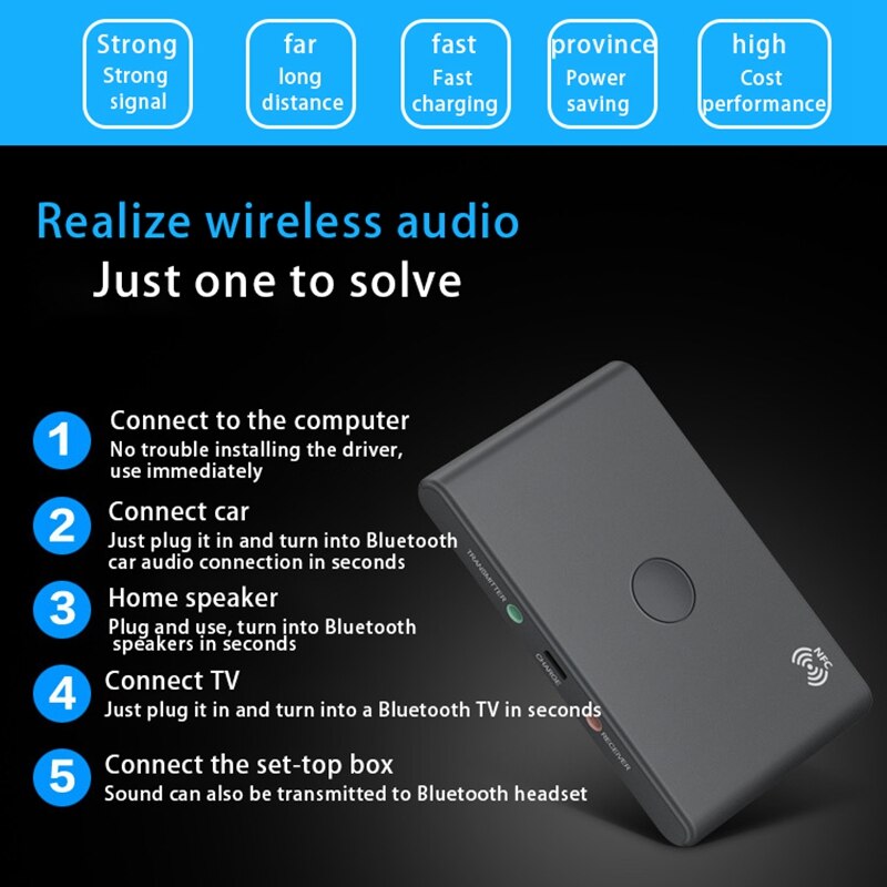 Bluetooth Zender Ontvanger Draadloze Audio Adapter Voor Tv Auto Rca Bluetooth Audio Ontvanger Zender