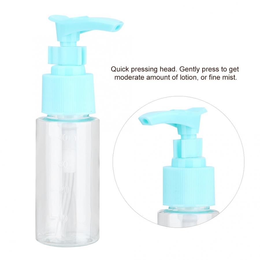 40ml plast dispenser pumpe flaske til toner bad vaske sæbe flydende shampoo lotion hårpleje værktøj