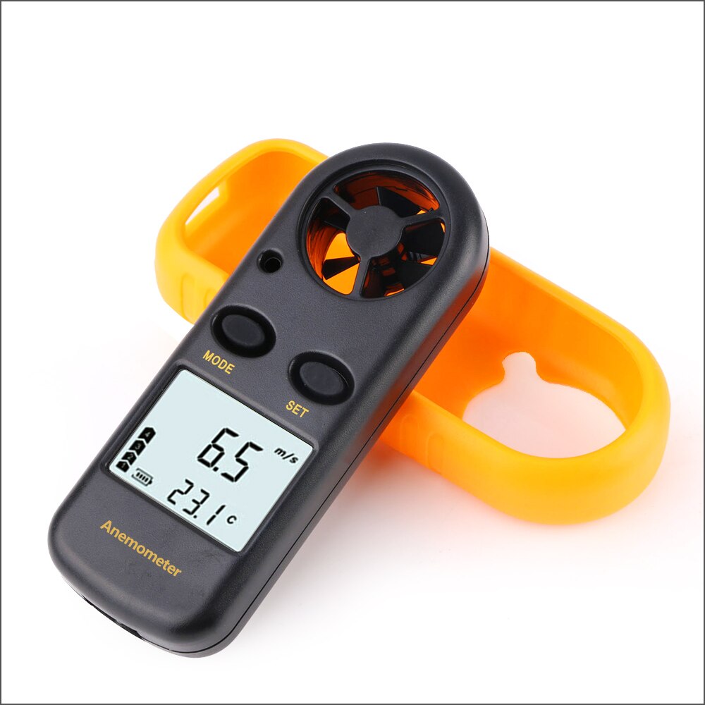RZ Portable Anemometer Thermometer Wind Speed Gauge Meter Anemometro Windmeter 30m/s LCD Digital Hand-held Measure Tool GM816