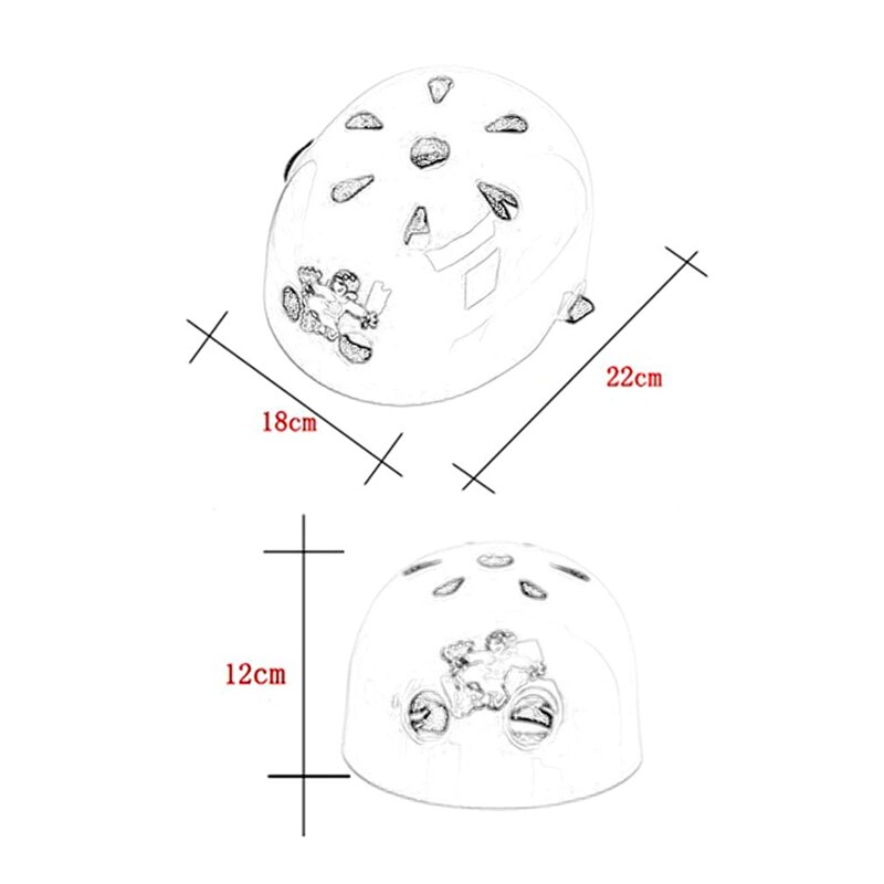 Cute Shape Ultralight Kids Roller Skating Helmet Snowboard Helmet For Safety Riding Skating Scooter Extreme Sports