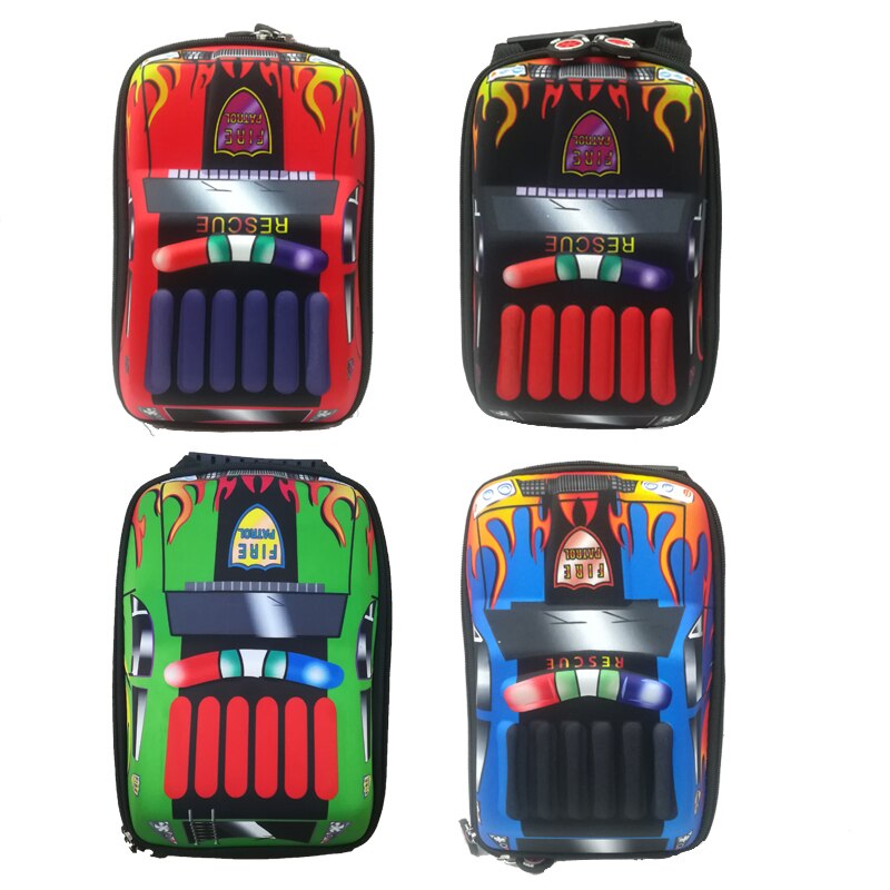 Enfants 3D voiture sacs EVA sac à dos stéréo Cool garçon sac à dos cartable enfants mains à l'extérieur porte Snack bonbons jouet stockage 2-6 ans