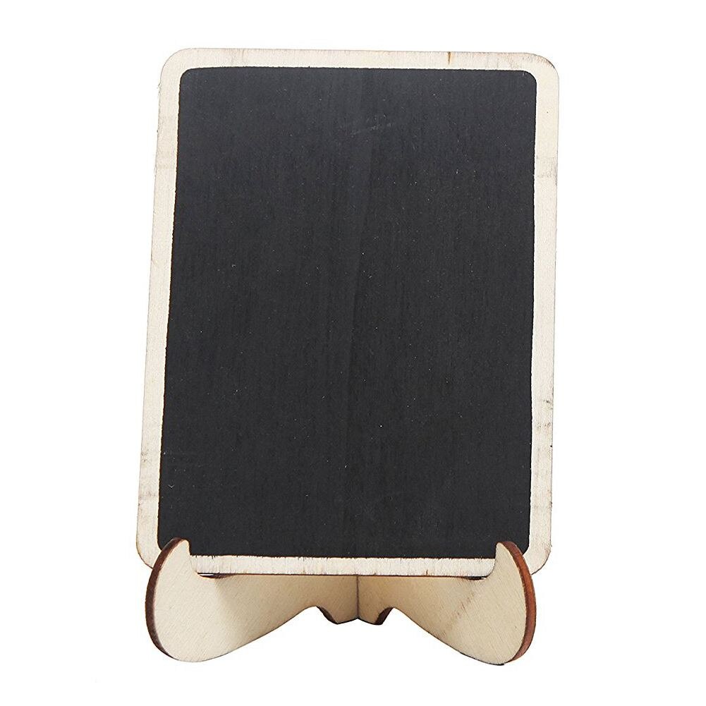 Mini Houten Frame Tafel Nummer Krijtbord Borden Met Stand, Pack Van 12