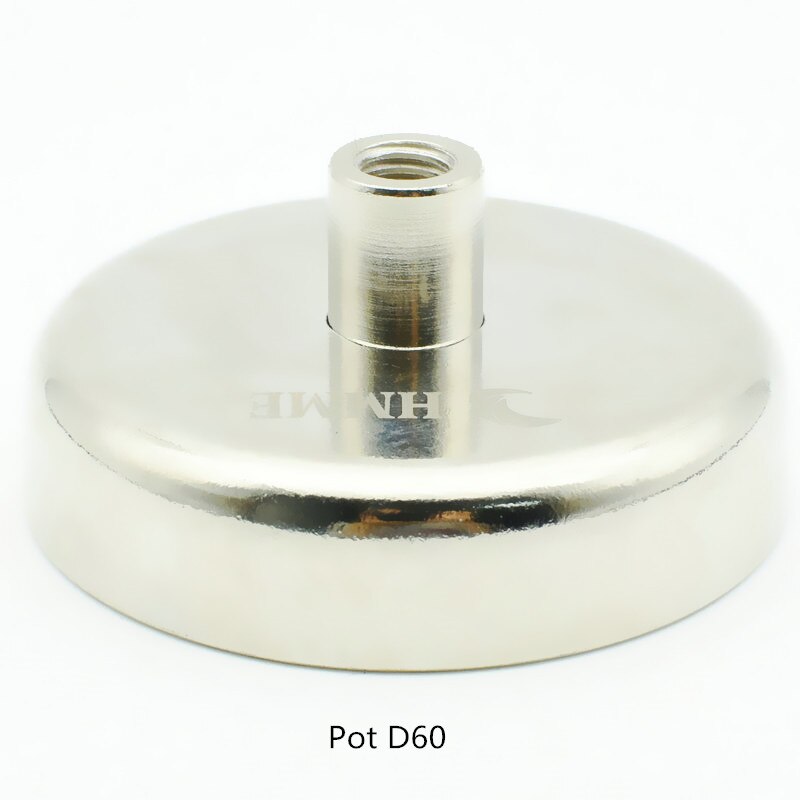 Fiskemagneter dia . 48 60 75mm lyftande neodymmagnet med nylonrep 60-150kg som drar perfekt för bärgning eller magnetfiske: Kruka  d60
