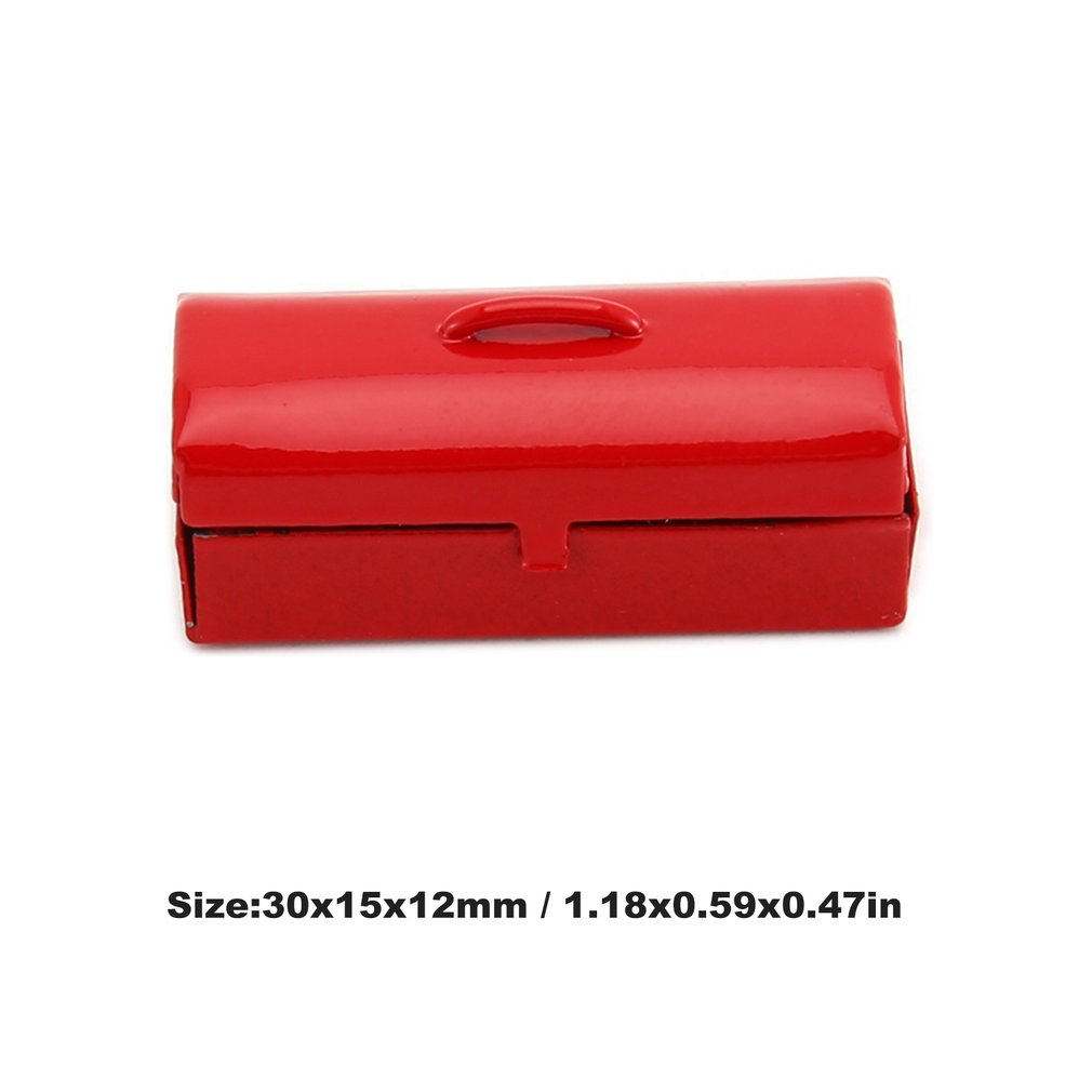6Pcs Mini RC Decoration Tool Set Box Case Kit Accessories Part for 1/10 RC Car Crawler Axial SCX10 RC4WD D90 D110 TF2