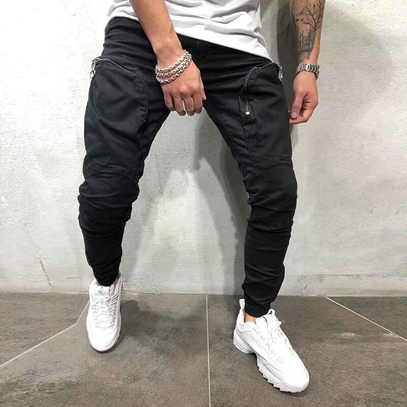 Pantalones de gimnasio para hombre, pantalones de chándal, Pantalón deportivo informal, pantalones de chándal sólidos largos, pantalones de entrenamiento para hombre, pantalones de Culturismo: XXL / GUCK01Black