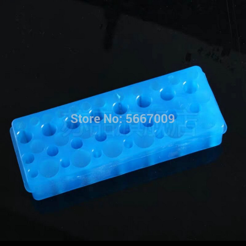 4 stk/parti lab 48 hull plast 0.2/0.5/1.5//2/5ml dobbeltsidig vendbar rørholder sentrifugerørstativ