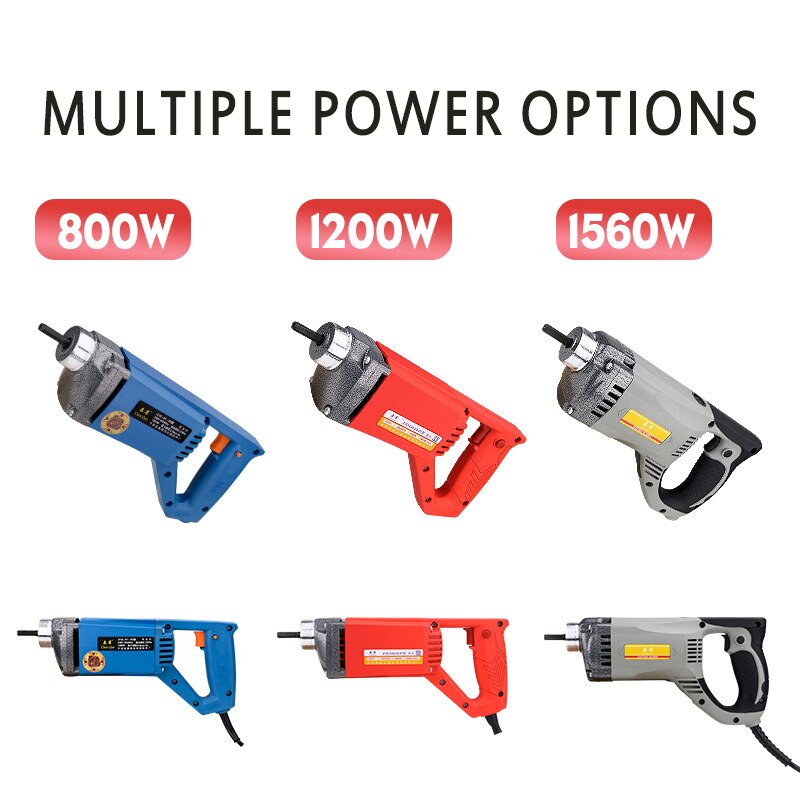 800W/1200W/1560W Electric Concrete Vibrator Machine 220V Concrete Mixer Construction Tools