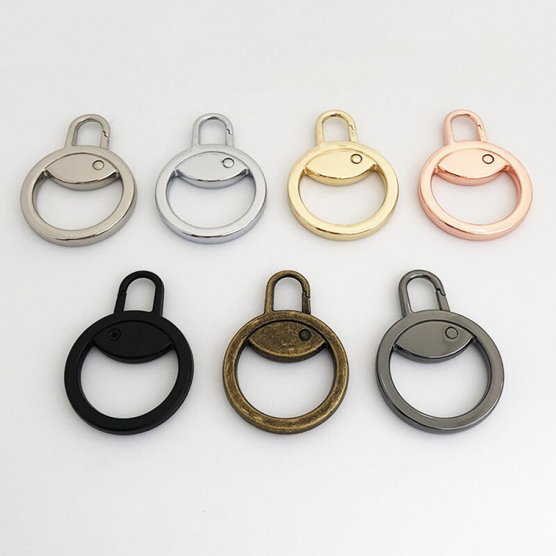 Tête de fermeture à glissière métallique universelle, 5 pièces/lot, tirette détachable pour sacs à vêtements, accessoires de remplacement de réparation de fermeture à glissière