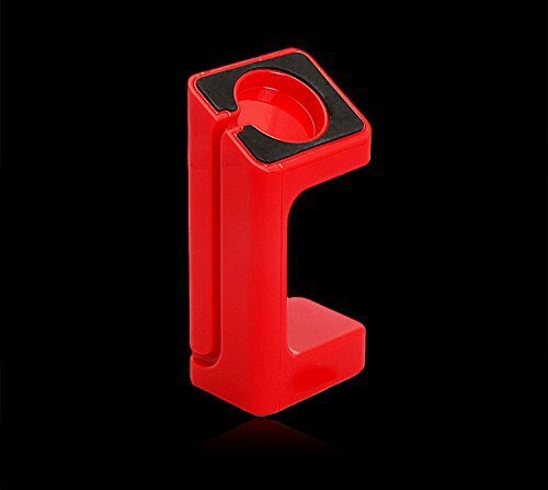 Charger Stand Voor Apple Horloge 4 44Mm 40Mm Iwatch Band 42Mm/38Mm Draadloze Ondersteuning Charger stand Apple Horloge 3 2 1 Accessoires: red