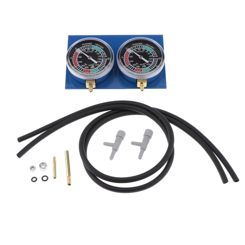 Motorfiets Brandstof Vacuüm Carburateur Synchro Universal Motor Carburateur Vacuüm Balancer Gauge 2 Cilinder Gauge Balancing
