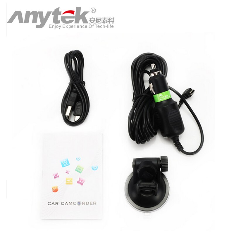 Original Anytek A100 coche DVR Novatek 96650 cámara de coche AR0330 1080P WDR Monitor de aparcamiento visión nocturna