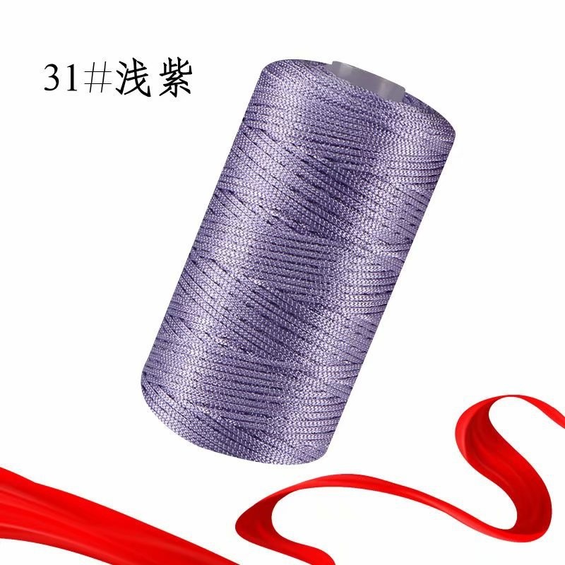 1.5Mm Dikte Gehaakt Garen Dun Ijs Gemengd Gevlochten Katoenen Draad Voor Diy Hand Breien Tas Hoed Schoenen 100Gram Rol 60 Kleuren