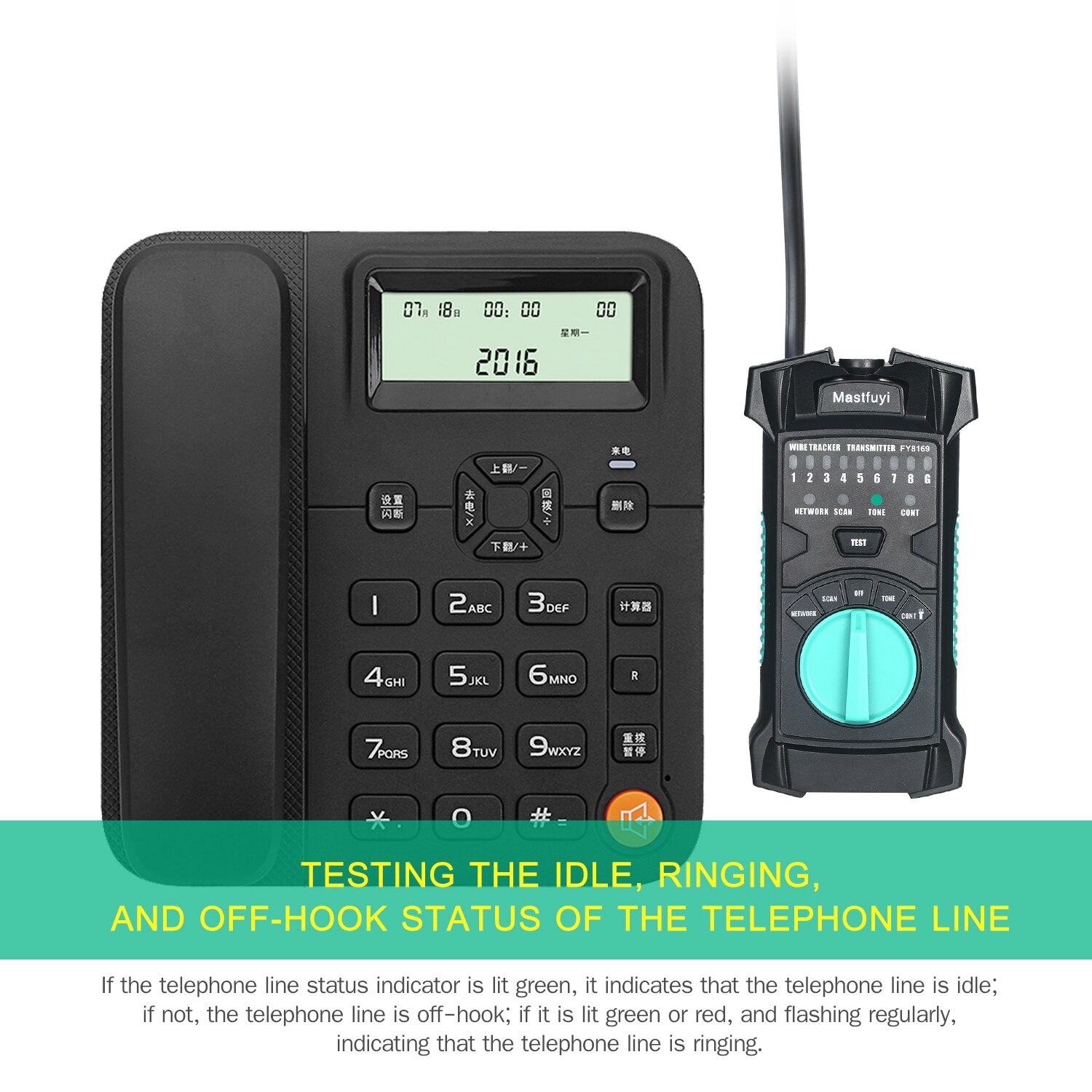 FUYI FY8169 multifonction fil Tracker réseau ligne Finder RJ11 RJ45 câble testeur câble ligne vérificateur téléphone ligne testeur