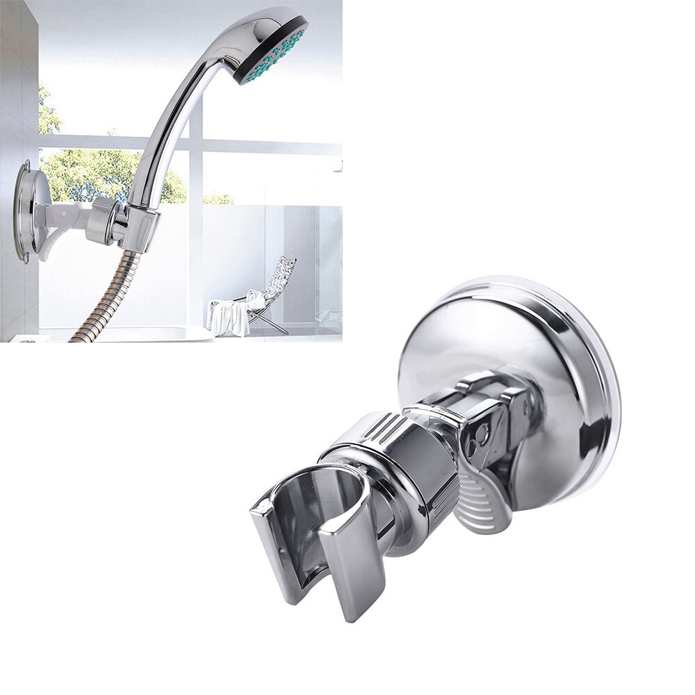 Brusebad sugekop universal justerbart badeværelse bevægeligt monter bruser hoved holder brusebad tilbehør til badeværelset