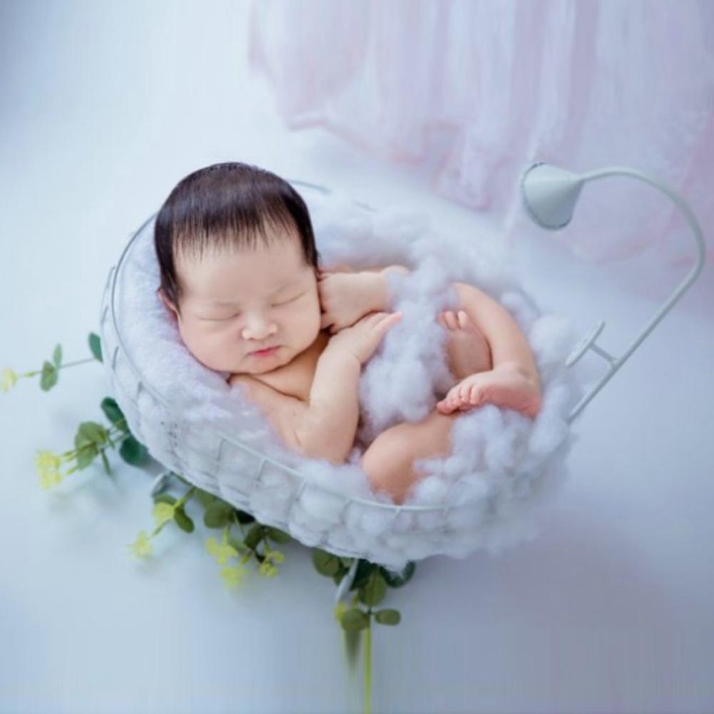 Newborn Photograph Props Basket Child Photography Assisted Full Moon Bathtub Photography Iron Bathtub Props