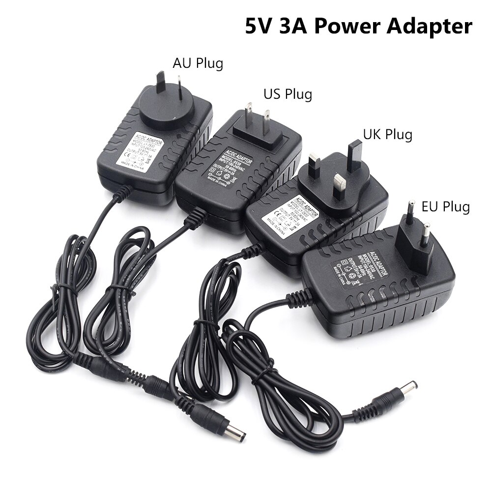 Power Supply Charger Transformer Adapter DC 5V 1A 2A 3A 5A 6A 8A AC 100V - 240V to DC 12 V EU US UK AU Plug For Led Strip Lamp
