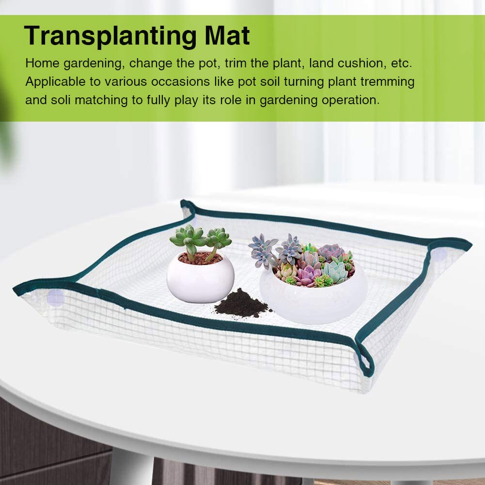 Garden Plant Mat Operation Pad Green Plant Balcony PE Gardening Mat Home Foldable Planting Waterproof Flower Mat Garden Supplies