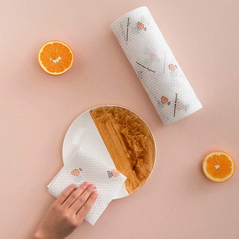 Strong & Absorbent Paper Towel Kitchen Paper Towels with Fruit Print White Commercial Essentials Paper Towel 3 Rolls