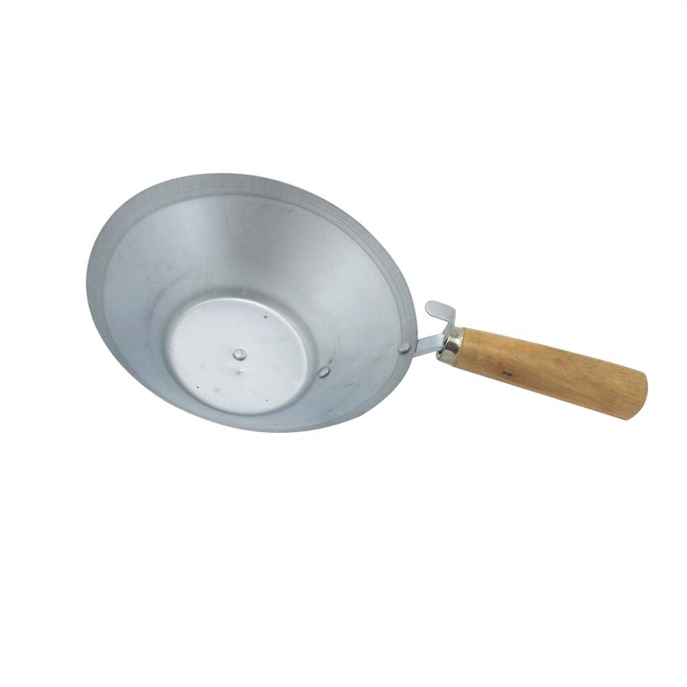 Generic wooden handle bowl cement bowl metal construction masonry concrete bowl tools