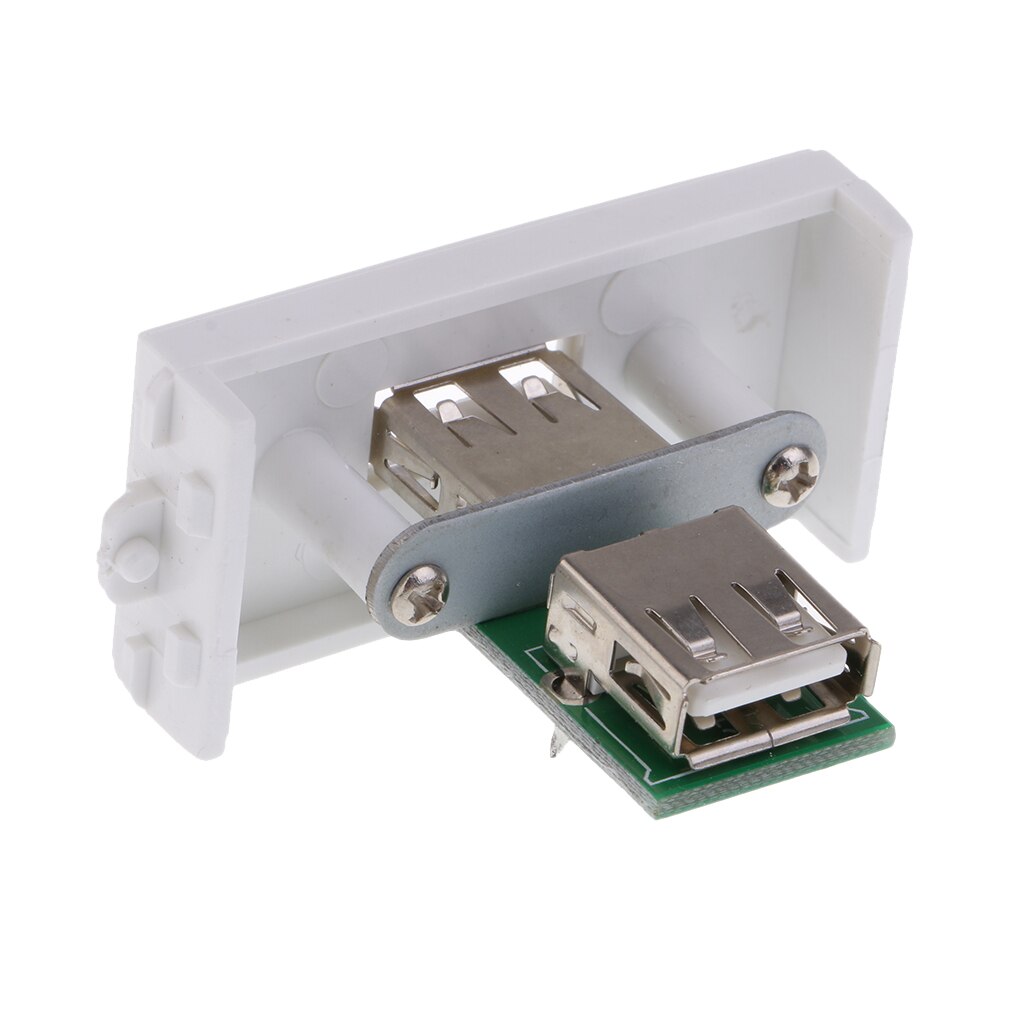 Durable USB Wall Socket Module Modular Wallplate with Frame Directly Plug