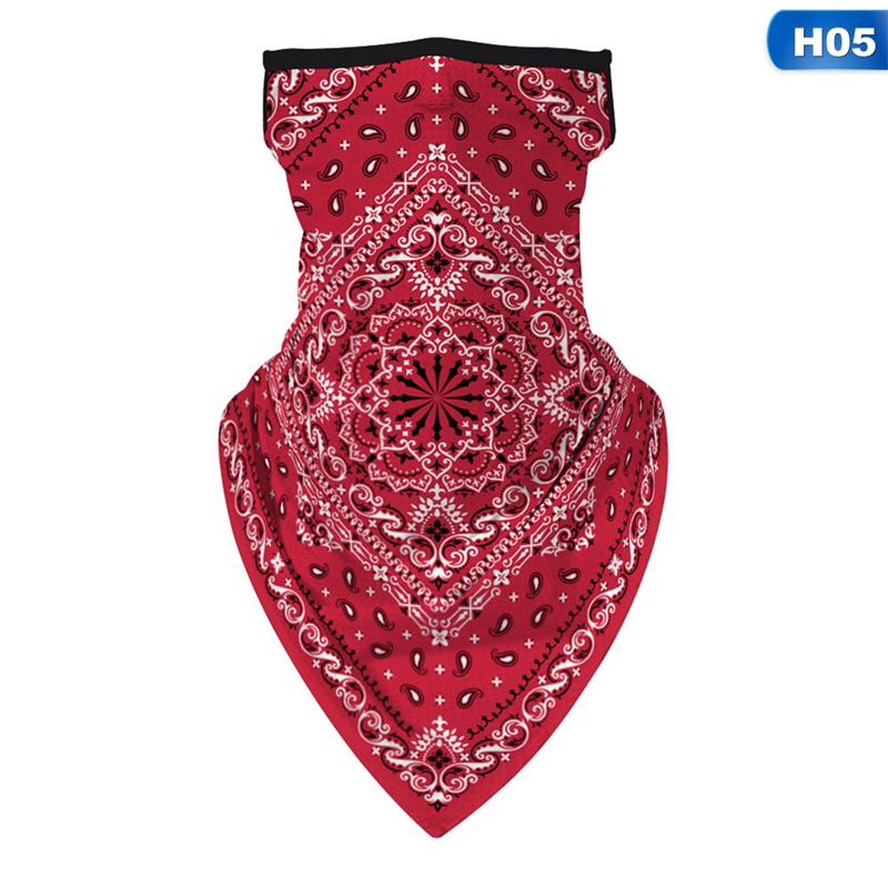 Bufanda para hombre y mujer, Bandana con elásticos, pasamontañas de cuello para la cara, bufanda fina con estampado Digital a prueba de viento: 5