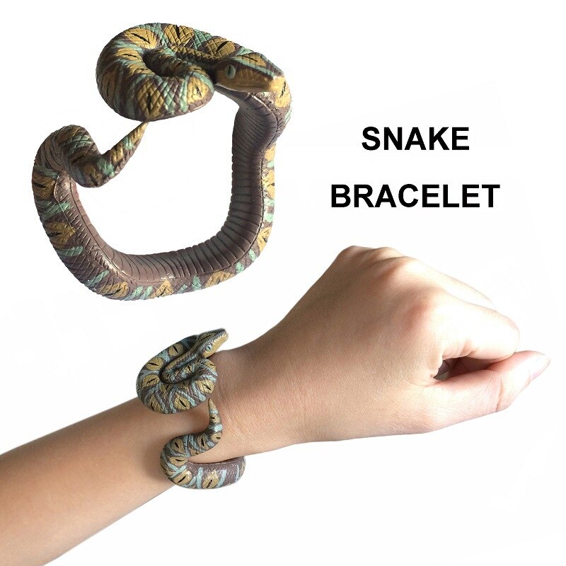 Children Cool Pretend Play Game Toys Hobbies Novelty Model Simulated Snake Bracelet Jokes Toys for Kids Adult: SN12-3