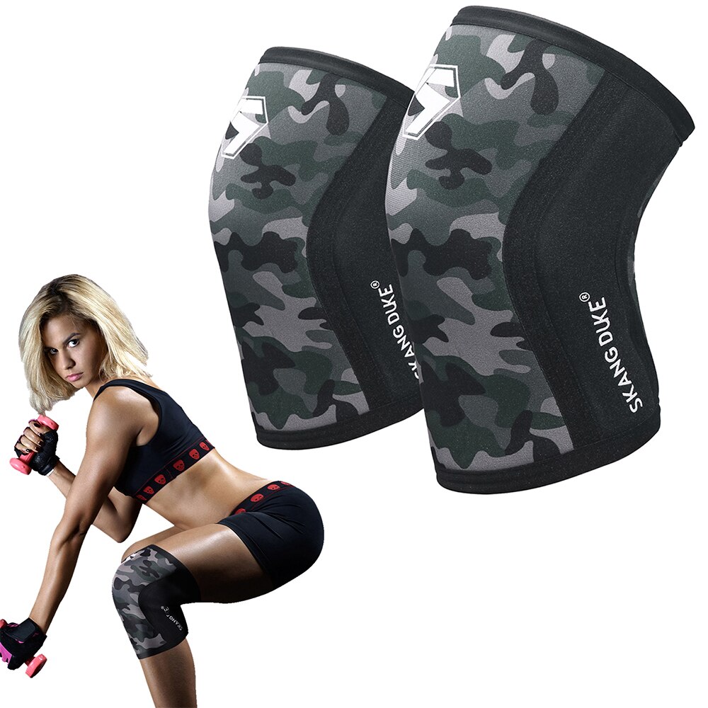 7MM Compression Crossfit genouillères Protection hommes femmes sport haltérophilie volley-ball Snowboard travail plus genouillère Support