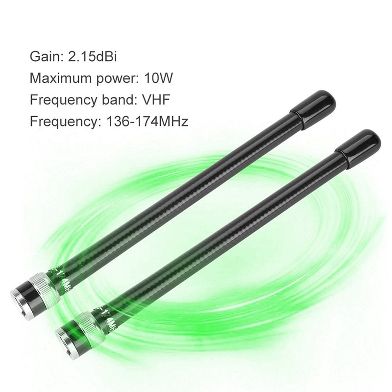 Aerial Antenna For Icom Two-way Radio 136-174MHz Walkie Talkie 2Pcs Replacement Replaces Accessories