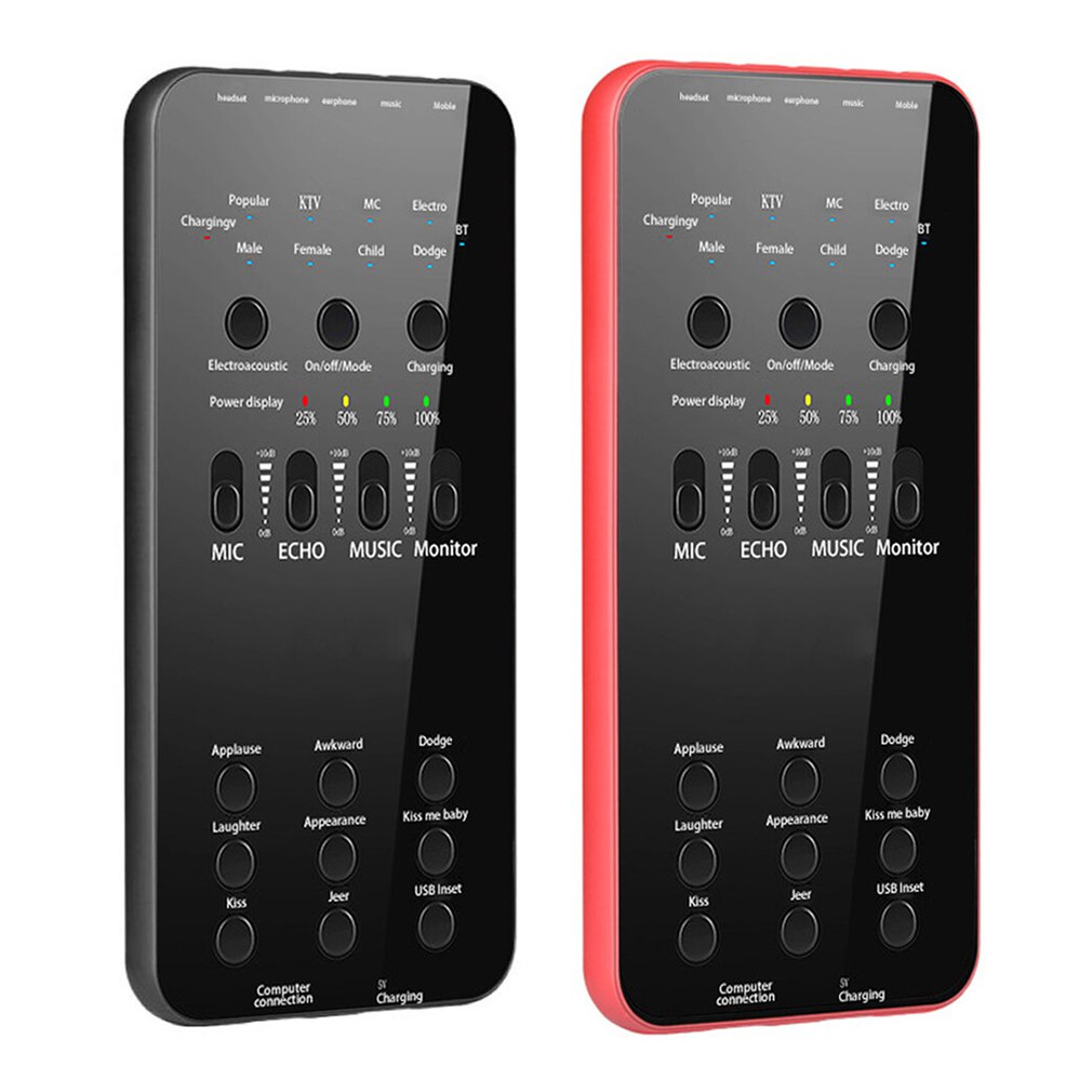 E6 Geluidskaart Draadloze Begeleiding Voor Mobiele Telefoon Pc Broadcast Geluidskaart Externe Usb Live Geluidskaart