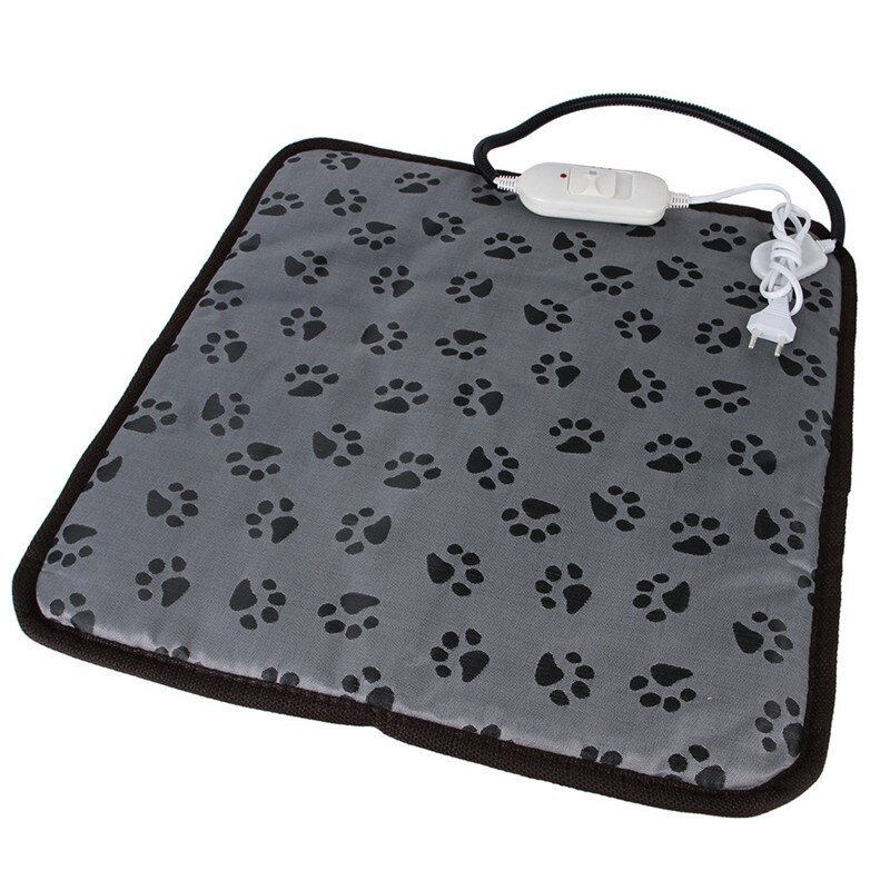 Couverture chauffante électrique pour lit de chien et chat, imperméable, avec 3 modes, prise ue/US, 45x45cm