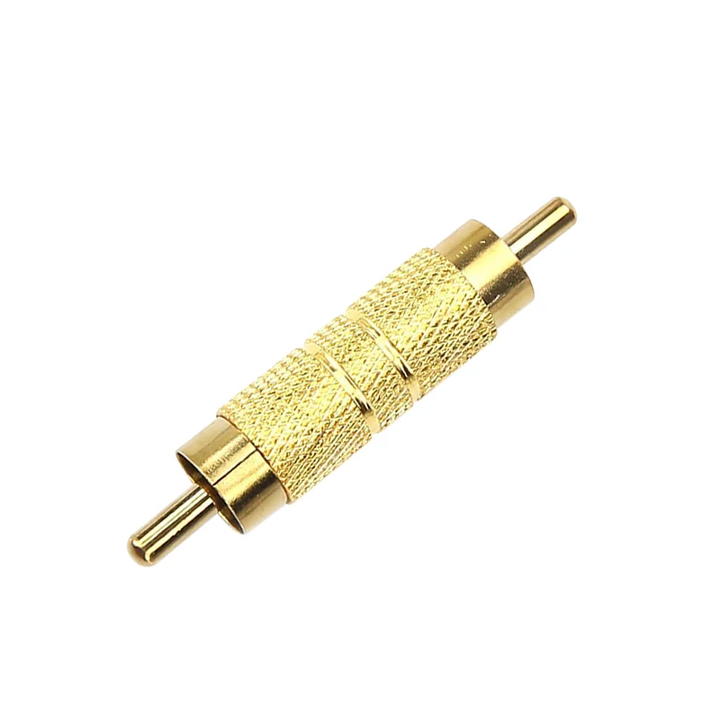 Durcheinander RCA Inline Koppler Stecker auf Stecker Vergoldeter Stecker A/V Adapter M/M Stecker RCA Schreiner für CCTV Kamera