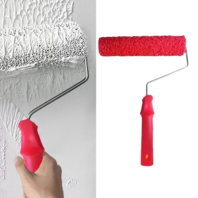 Wall Brush Putty Roller Texture Pattern Roller Brush Drywall Compound Roller for Smooth Plastering Construction Tool