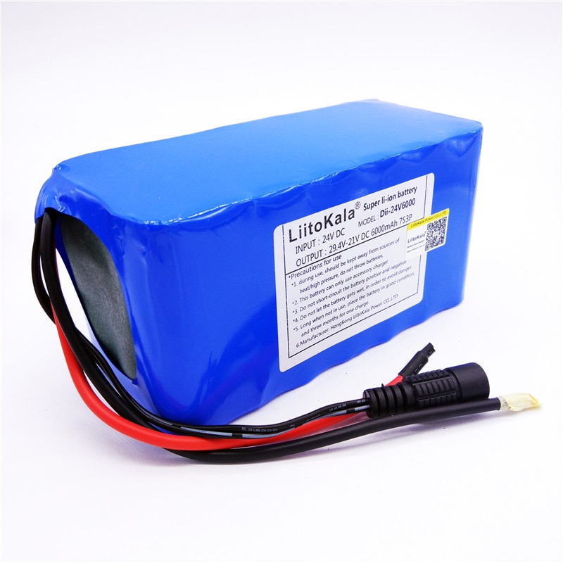 Ebike battery 24V lithium ion battery electric bicycle lithium 9Ah with 29.4V charger 200W-700W 250W 300W 350W 400W 500W can be used for scooters, toy cars, etc