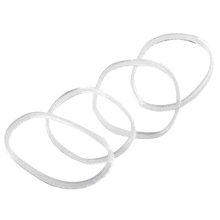 500x Haar Rubber Koord Rubber Band Transparant Wit 1 Mm Sterke Haarband Accessoires