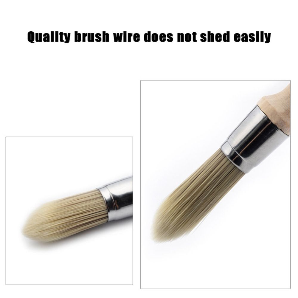 Gap brush Paint Brush Thick bristles Wooden handle Round head brush Cleaning Tool Chemical fiber Wall Brushing Tools Ash Removal