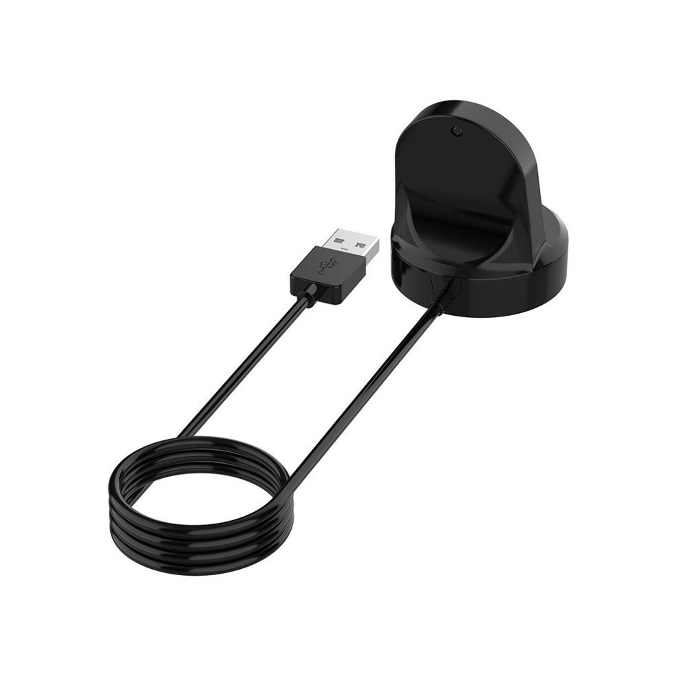 Para el Huawei Watch portátil inalámbrico Usb rápido de alimentación de carga de cargador de muelle soporte para el Huawei Watch GT/2 reloj inteligente: black