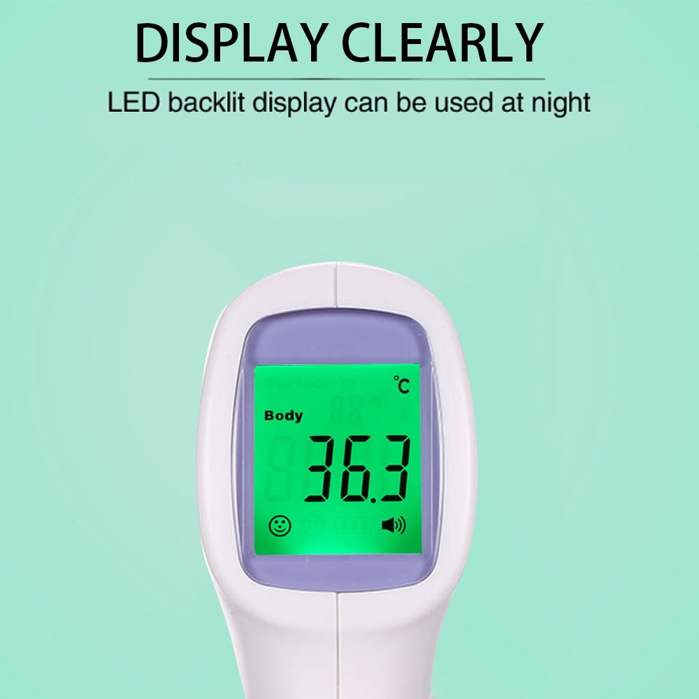 Digital Infrared Thermometer Temperature Gauge Non Contact Temperature Measurement Device 4 Setting Modes ℃ and ℉ Switchable