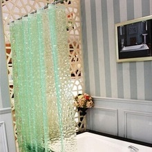 2.0X2.0 m PEVA Badkamer Douche Gordijnen Moldproof Waterdichte 3D Verdikte Huishouden Badkamer Douchegordijn Plastic Bad Scherm