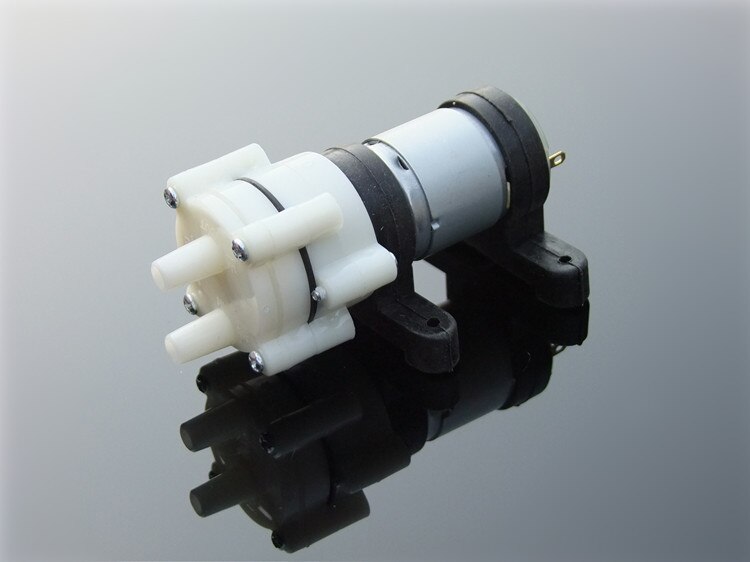 Longevity -r385 membraanpomp zwart-wit met patroon vijf lijmpomp kleine micro theeserviesmachine 6v-12v