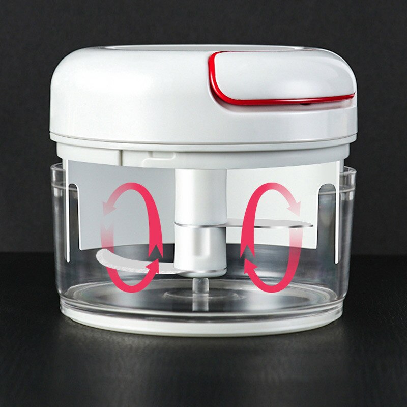 Mini 170ML Powerful Meat Grinder Hand-power Food Chopper Mincer Mixer Blender to Chop Meat Fruit Vegetable Nuts Shredders