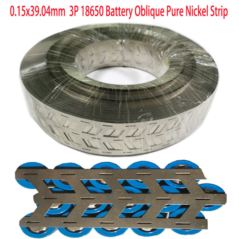 1M 2M 3M 5M 10M 15M 0.15*39.04mm Pure Nickel Strip Ni Plate Belt 3P 18650 Battery Welding Tapes 3P 18650 Pure Nickel Strip