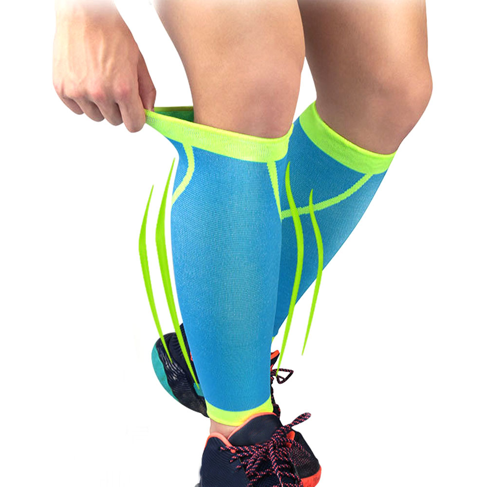 1Pcs Byepain Kalf Compressie Mouw-Been Compressie Sokken Voor Shin Splint, Kalf Pijnbestrijding-Mannen, vrouwen, En Lopers