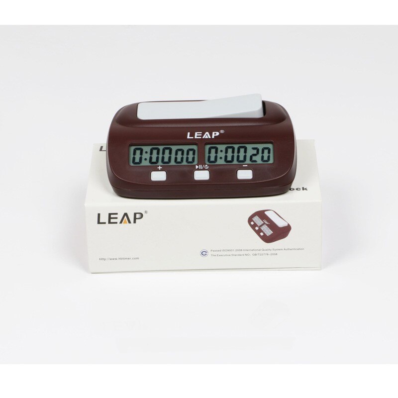 LEAP Chess Clocks Digital Count Timer Sports Electronic Checkers Clock Chinese Backgammon Board Game Set: A box