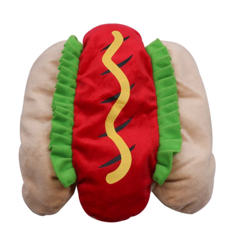 [MPK Pet Kostuums] Hotdog Sandwich Kat Kostuum, De Kat Burger, Grappig Kostuum voor Kittens, katten en Kleine Honden: M