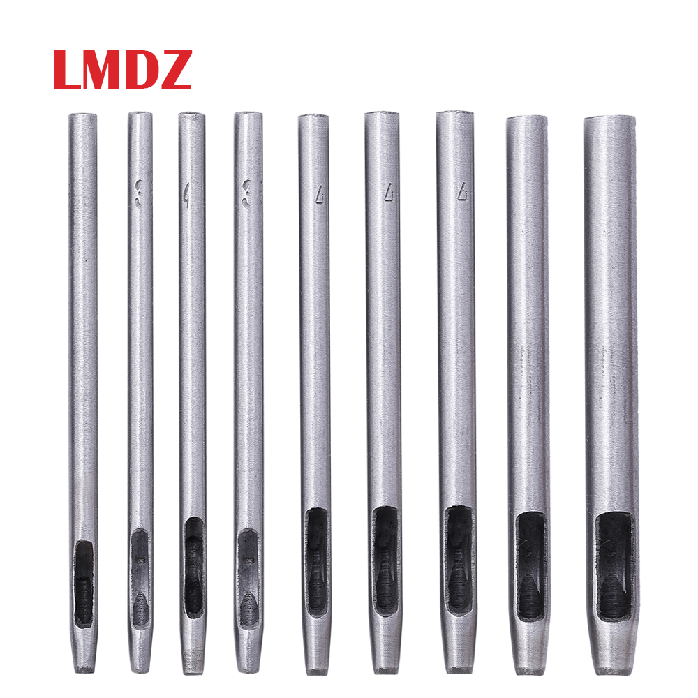 Lmdz Leather Perforator Cutter 0.5 Mm-5 Mm Lederen Gereedschap Voor Lederen Horlogebanden Riemen Canvas Papier ronde Holle Gat