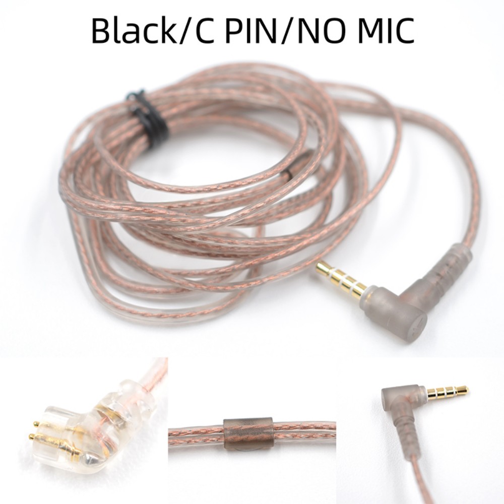 KZ Headphone Cord High-Purity Copper Cube Mixed Upgrade Cable Earphone Wire Original Replacement EDX Pro/ZS10 Pro X Headset Wire: Blue